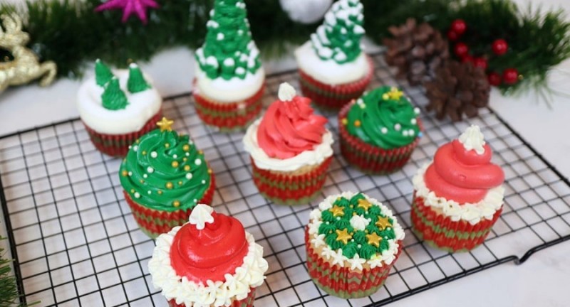 Bánh Cupcake Giáng sinh Bích Nhi