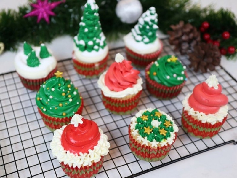 Bánh Cupcake Giáng sinh Bích Nhi